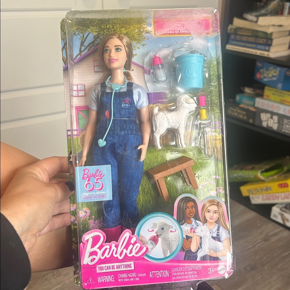 Barbie Farm Vet Doll with Blue Overalls